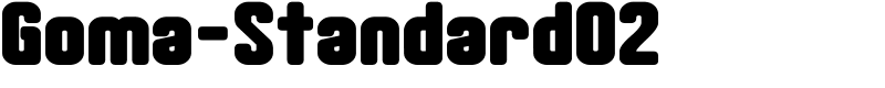 Goma-Standard02 Font