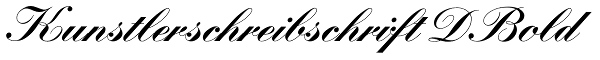 Kunstlerschreibschrift D Bold Font