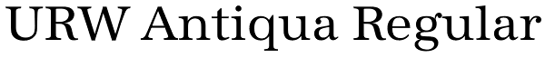 URW Antiqua Regular Font