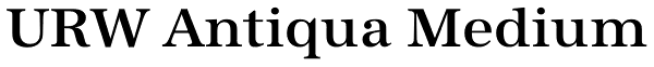 URW Antiqua Medium Font