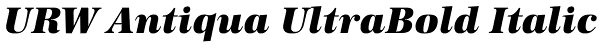 URW Antiqua UltraBold Italic Font