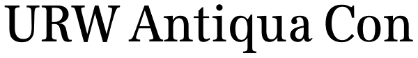 URW Antiqua Con Font