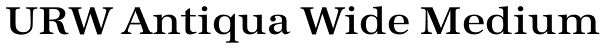 URW Antiqua Wide Medium Font