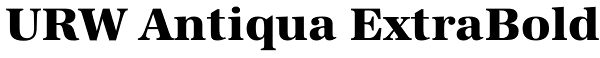 URW Antiqua ExtraBold Font