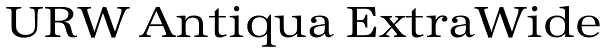 URW Antiqua ExtraWide Font