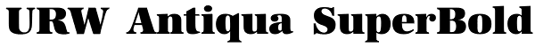 URW Antiqua SuperBold Font