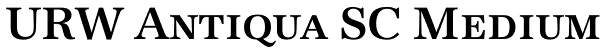 URW Antiqua SC Medium Font