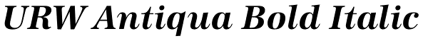 URW Antiqua Bold Italic Font