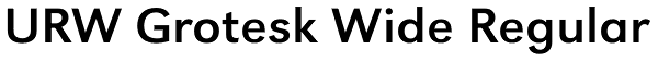 URW Grotesk Wide Regular Font