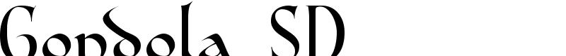 Gondola SD Font