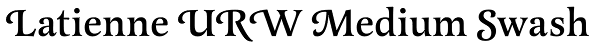 Latienne URW Medium Swash Font