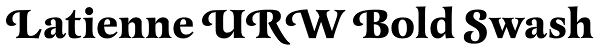 Latienne URW Bold Swash Font
