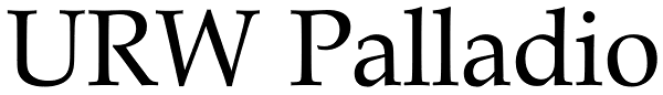 URW Palladio Font