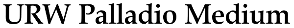 URW Palladio Medium Font