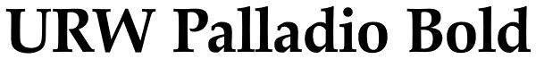 URW Palladio Bold Font