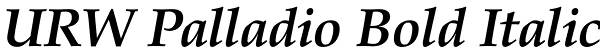 URW Palladio Bold Italic Font