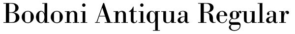 Bodoni Antiqua Regular Font