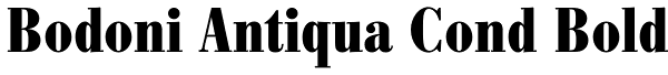 Bodoni Antiqua Cond Bold Font