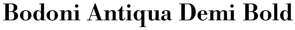 Bodoni Antiqua Demi Bold Font