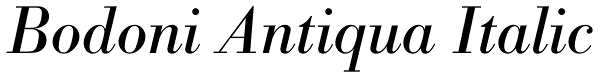 Bodoni Antiqua Italic Font