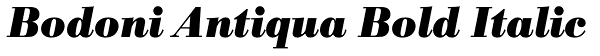 Bodoni Antiqua Bold Italic Font