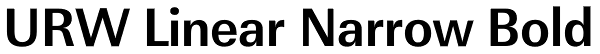 URW Linear Narrow Bold Font