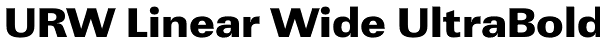 URW Linear Wide UltraBold Font