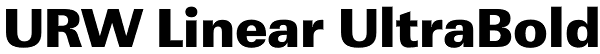 URW Linear UltraBold Font