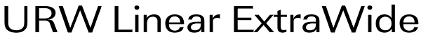 URW Linear ExtraWide Font