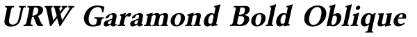 URW Garamond Bold Oblique Font