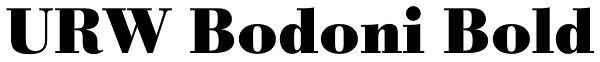 URW Bodoni Bold Font