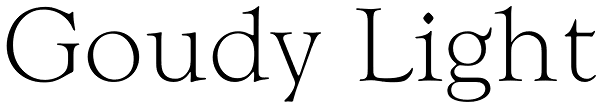 Goudy Light Font