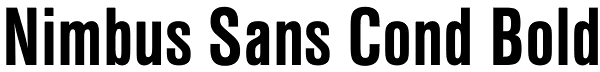 Nimbus Sans Cond Bold Font