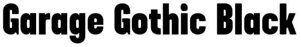 Garage Gothic Black Font