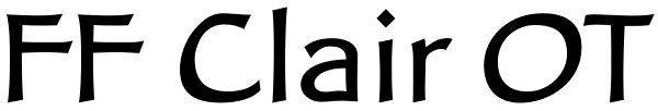 FF Clair OT Font