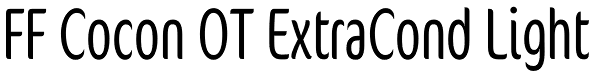 FF Cocon OT ExtraCond Light Font