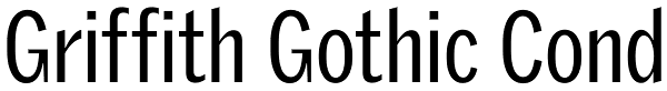 Griffith Gothic Cond Font