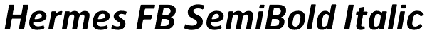 Hermes FB SemiBold Italic Font