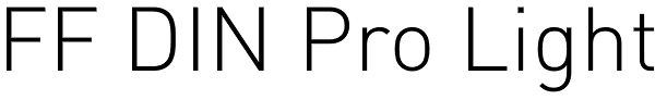 FF DIN Pro Light Font