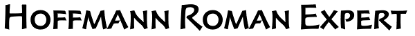 Hoffmann Roman Expert Font