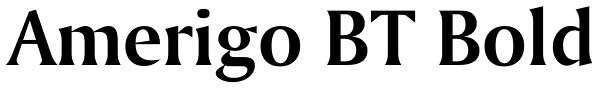 Amerigo BT Bold Font