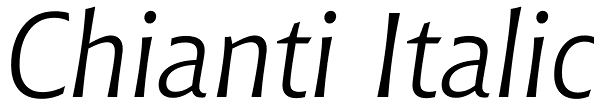 Chianti Italic Font