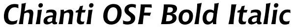 Chianti OSF Bold Italic Font