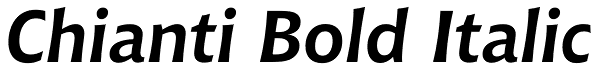 Chianti Bold Italic Font