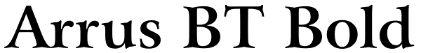 Arrus BT Bold Font