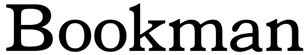 Bookman Font