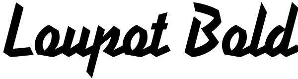 Loupot Bold Font