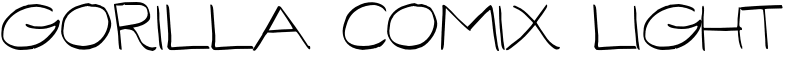 Gorilla Comix Light Font