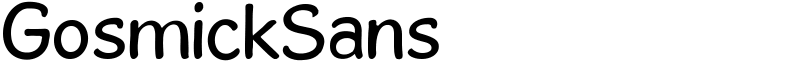 GosmickSans Font