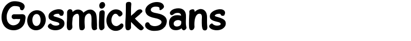 GosmickSans Font